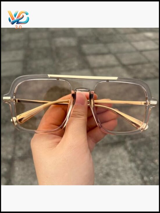 Vintage Oversized Pilot Square Sunglasses Retro 70s 80s 90s Shades Unisex main image 4